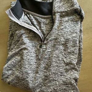 Under Armour Men's Heathered Gray Zip-Up Sweater